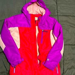 Champion 3 in 1 Jacket Girls Small M 7x8 Fleece Lined Thick Heavy Duty Ski Snow